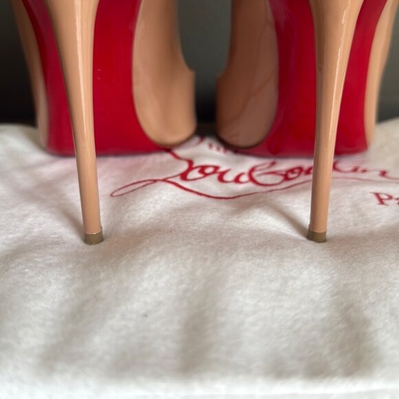 Christian Louboutins Hot Chick 100mm in Blush - Picture 6 of 11